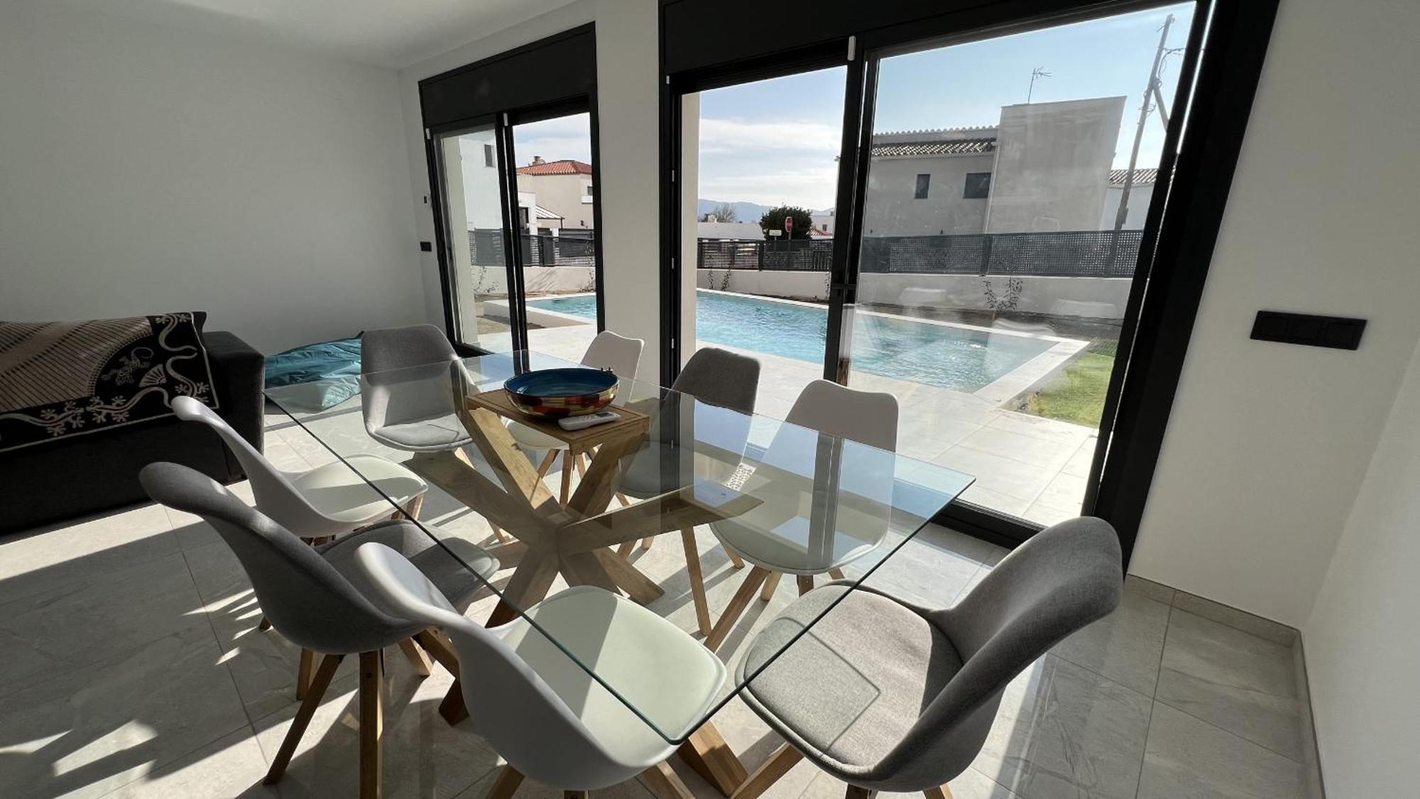 Casa Moderna Roses Con Piscina Y Jardin Mas Bosca, Roses Βίλα Palau Saverdera Εξωτερικό φωτογραφία